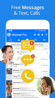 Скачать Messenger для сообщений, текста, видеочата [Premium] RUS apk на Андроид