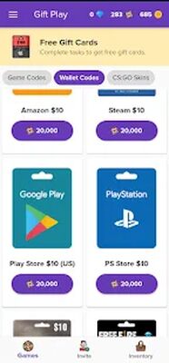Скачать Gift Play - Игровые кредиты [Premium] RUS apk на Андроид
