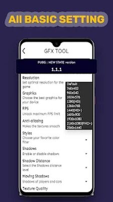 Скачать GFX tool for pubg new state [Без рекламы] RU apk на Андроид