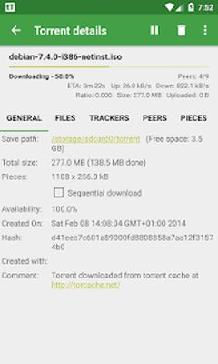 Скачать tTorrent Lite - Torrent Client [Unlocked] RUS apk на Андроид