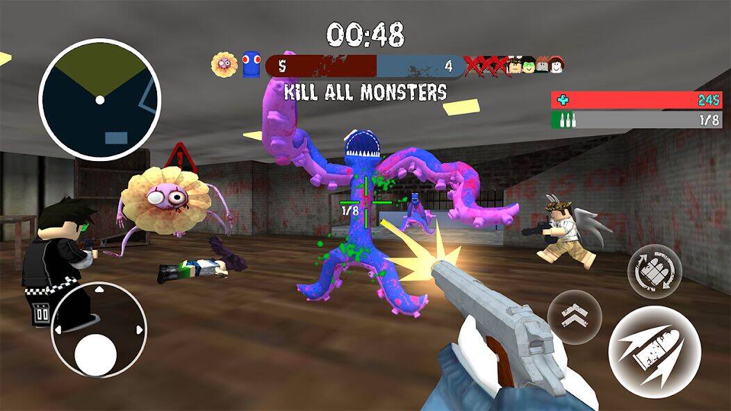 Скачать взломанную Monster Shooting: Survival FPS [Бесплатные покупки] MOD apk на Андроид