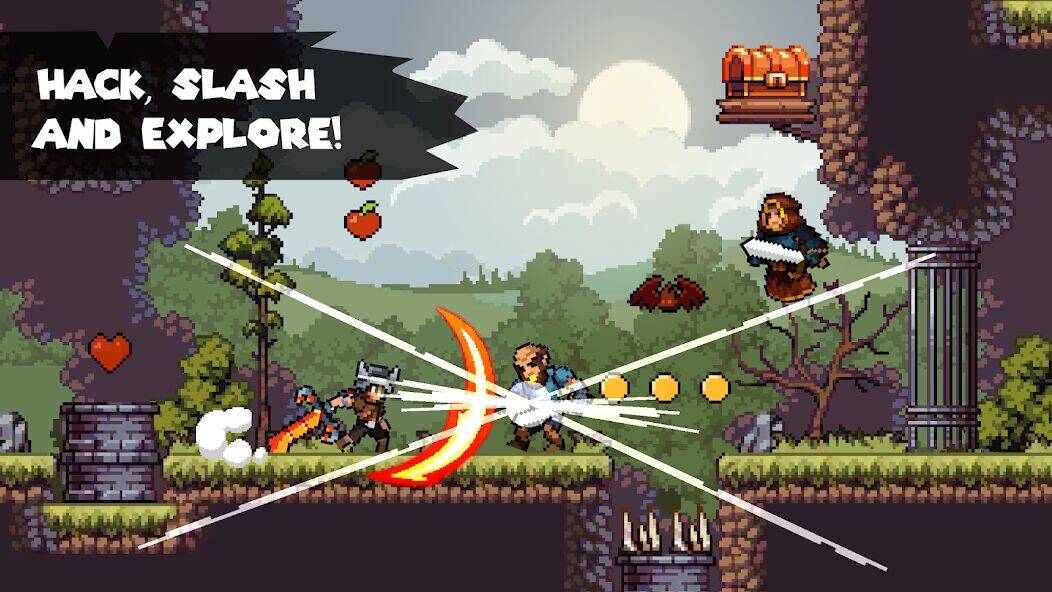 Скачать взломанную Apple Knight: Dungeons [Много монет] MOD apk на Андроид