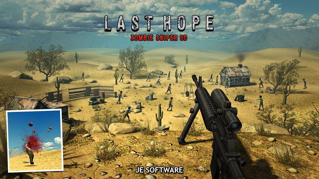 Скачать взломанную Last Hope - Zombie Sniper 3D [Много монет] MOD apk на Андроид