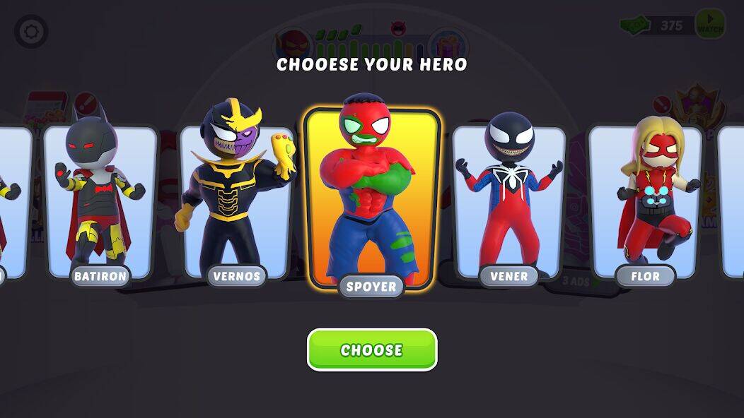 Скачать взломанную Stick Hero: Comic Superhero [Мод меню] MOD apk на Андроид