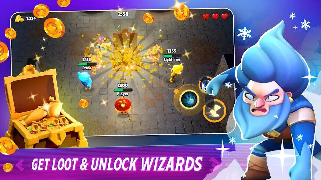 Скачать взломанную Loot Mage Trials: Battle Games [Много монет] MOD apk на Андроид