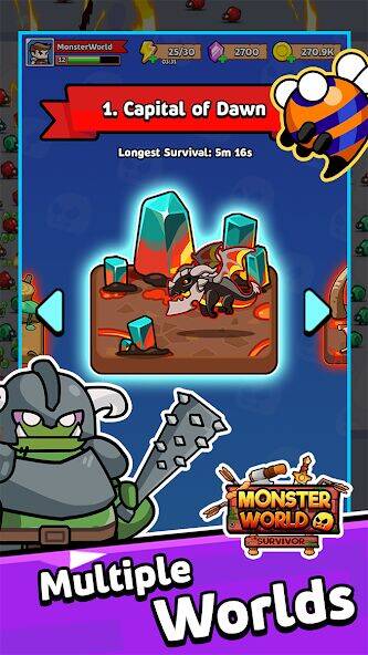 Скачать взломанную Monster World: Survival.io [Мод меню] MOD apk на Андроид