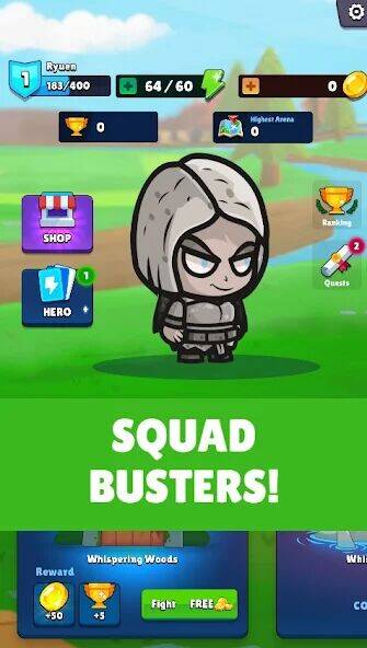 Скачать взломанную Squad Heroes: PvP Buster [Много денег] MOD apk на Андроид