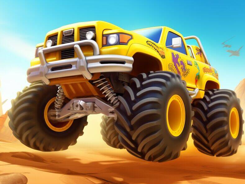 Скачать взломанную Monster Truck Stunt-Derby Game [Бесплатные покупки] MOD apk на Андроид