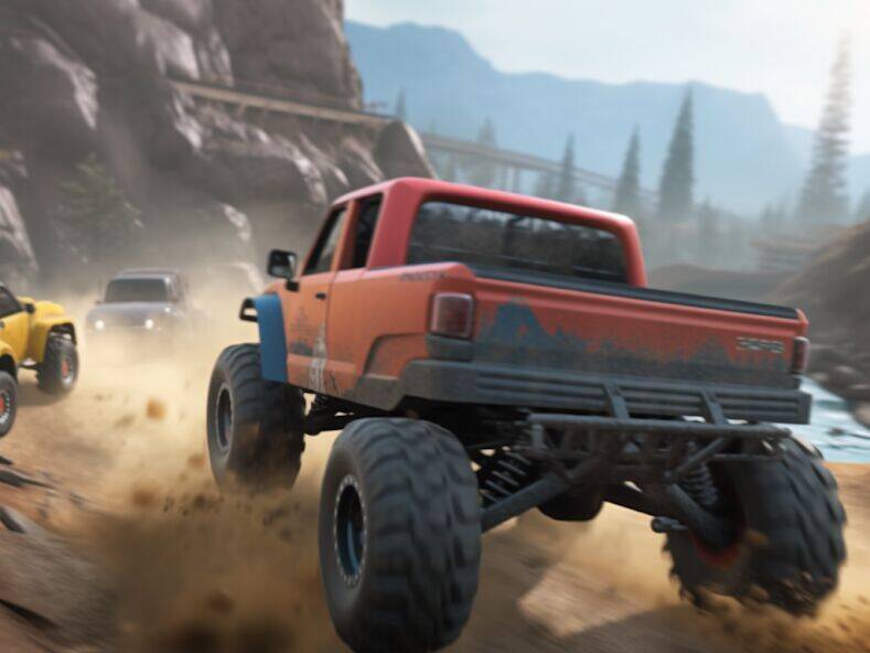 Скачать взломанную Monster Truck Stunt-Derby Game [Бесплатные покупки] MOD apk на Андроид