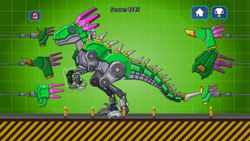Скачать взломанную Velociraptor Rex Dino Robot [Много монет] MOD apk на Андроид