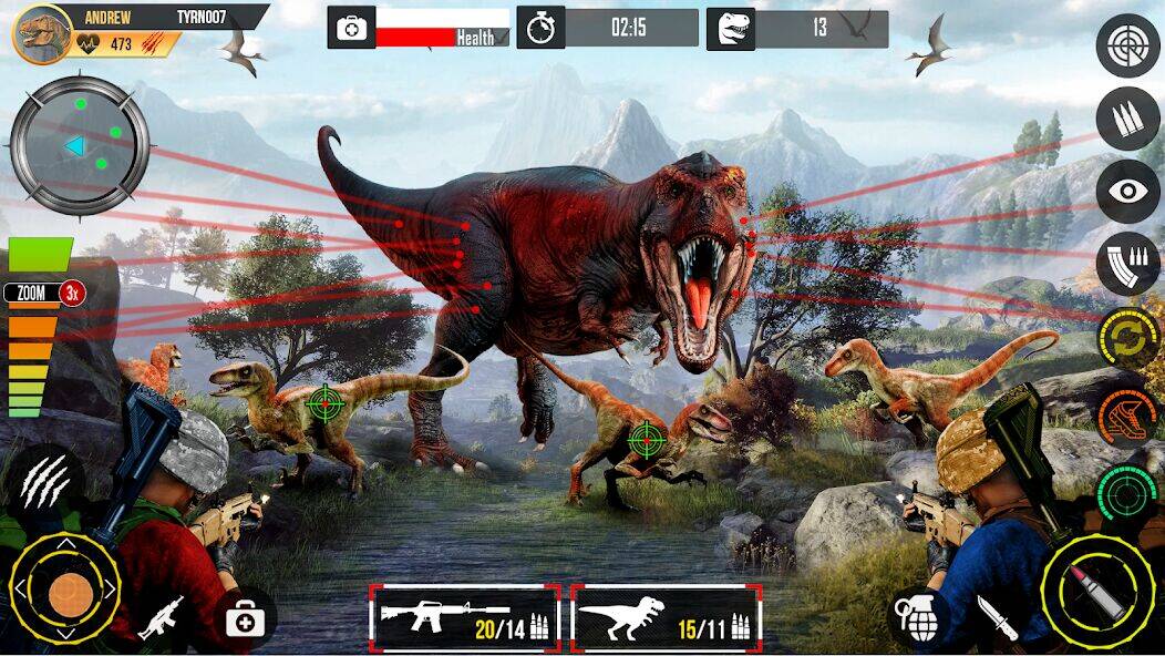 Скачать взломанную Real Dino Hunting Gun Games [Много денег] MOD apk на Андроид