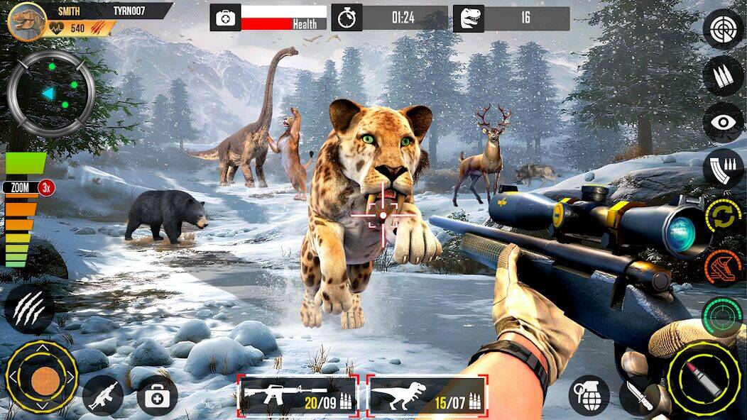 Скачать взломанную Real Dino Hunting Gun Games [Много денег] MOD apk на Андроид
