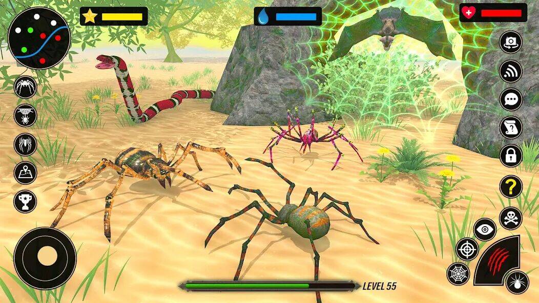 Скачать взломанную Spider Simulator : Spider Game [Бесплатные покупки] MOD apk на Андроид