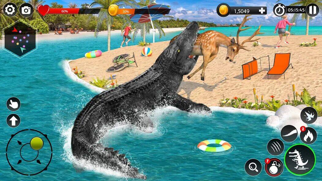 Скачать взломанную Голодные крокодиловые игры [Бесплатные покупки] MOD apk на Андроид
