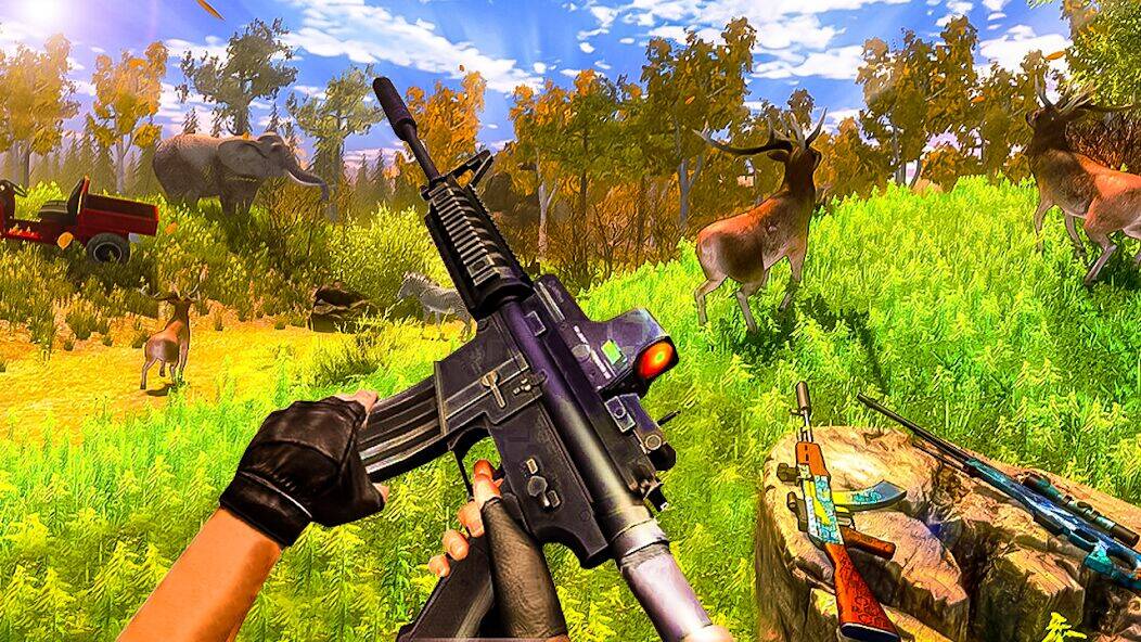 Скачать взломанную Animal Hunting -Shooting Games [Мод меню] MOD apk на Андроид