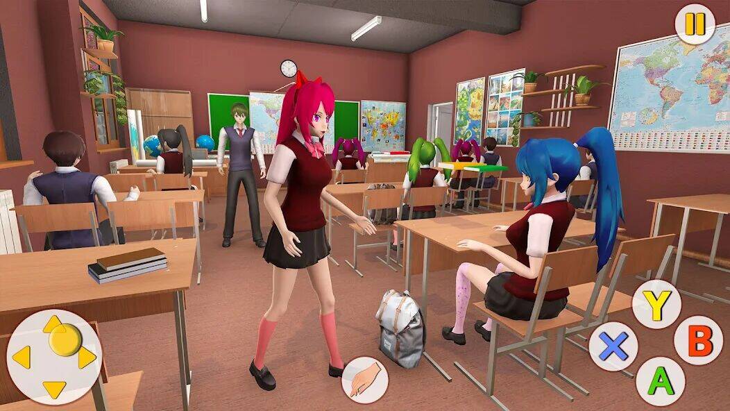 Скачать взломанную Real Girls School Simulator [Мод меню] MOD apk на Андроид