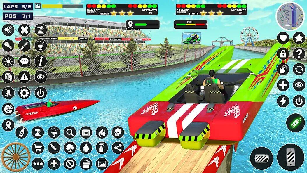 Скачать взломанную Jetski Boat racing: Boat Games [Много монет] MOD apk на Андроид