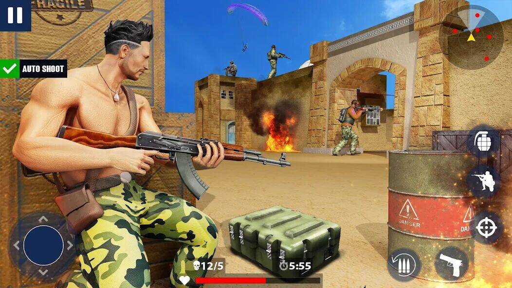 Скачать взломанную War Zone: Gun Shooting Games [Мод меню] MOD apk на Андроид