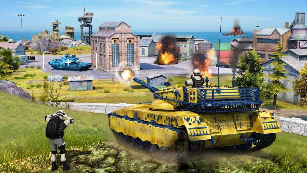 Скачать взломанную Армейские танковые игры война [Бесплатные покупки] MOD apk на Андроид