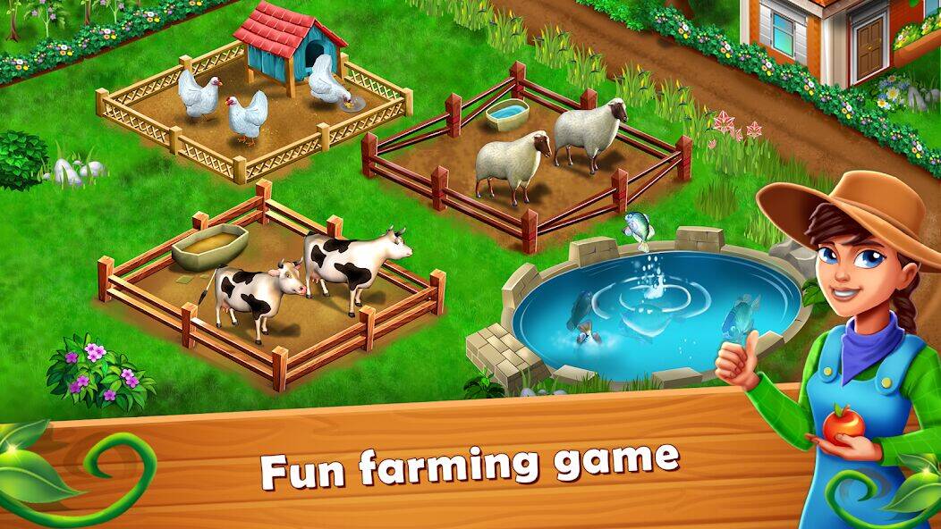 Скачать взломанную Farm Fest : ферма симулятор [Много монет] MOD apk на Андроид