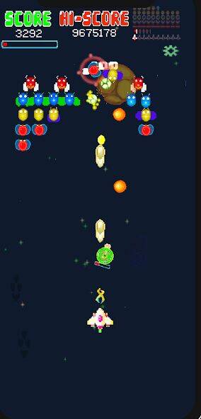 Скачать взломанную Galaxiga Retro Arcade Action [Мод меню] MOD apk на Андроид