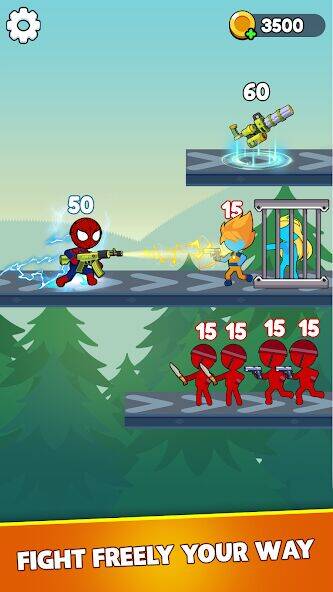 Скачать взломанную Stick Shooter: Battle Game [Мод меню] MOD apk на Андроид
