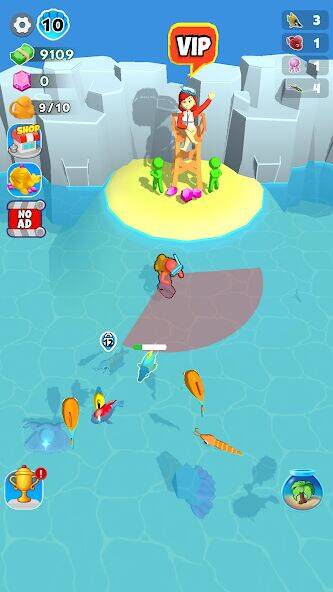Скачать взломанную Aquarium Land - Fishbowl World [Много монет] MOD apk на Андроид