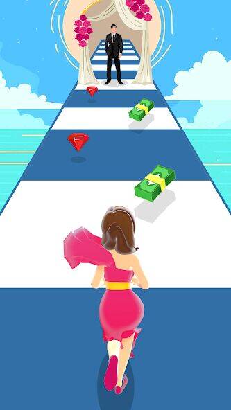Скачать взломанную girl run веселая беговая игра [Много денег] MOD apk на Андроид