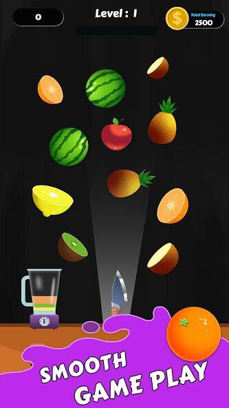 Скачать взломанную Fruit Cut Master - Crazy Slash [Бесплатные покупки] MOD apk на Андроид