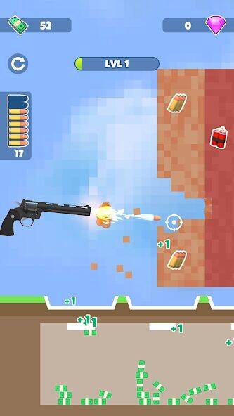 Скачать взломанную Gun Crusher: Aнти стресс игра [Много монет] MOD apk на Андроид