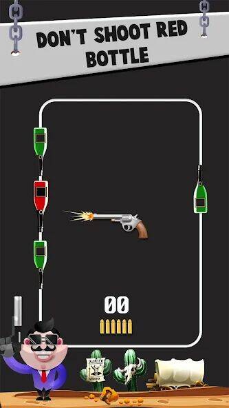 Скачать взломанную Стрельба из бутылок VS Gun [Мод меню] MOD apk на Андроид