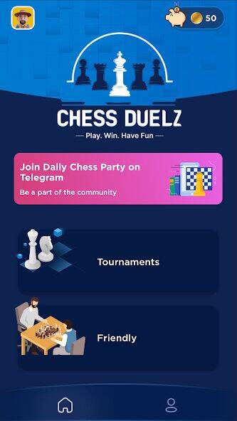Скачать взломанную Chess Duelz - An esports app [Много денег] MOD apk на Андроид