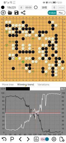 Скачать взломанную AhQ Go - Strongest Go Game AI [Бесплатные покупки] MOD apk на Андроид