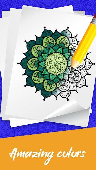 Скачать взломанную Mandala Coloring Book Game [Мод меню] MOD apk на Андроид