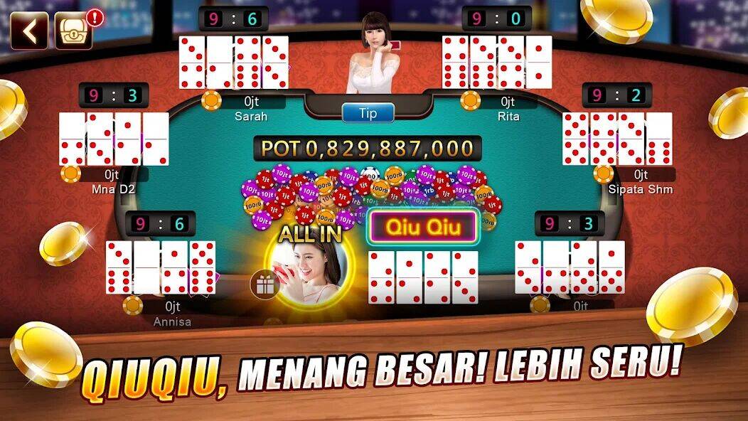 Скачать взломанную LUXY Domino Gaple QiuQiu Poker [Мод меню] MOD apk на Андроид