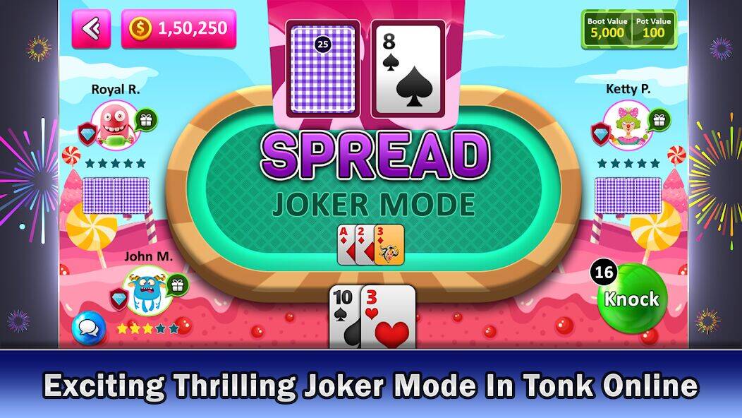 Скачать взломанную Tonk multiplayer card game [Много денег] MOD apk на Андроид
