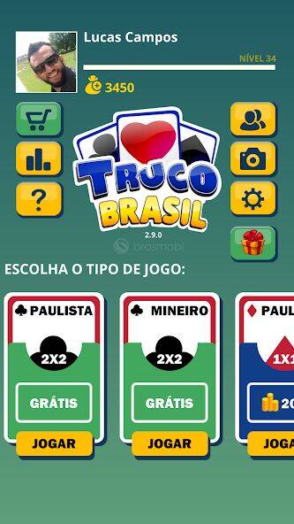 Скачать взломанную Truco Brasil - Truco online [Много монет] MOD apk на Андроид