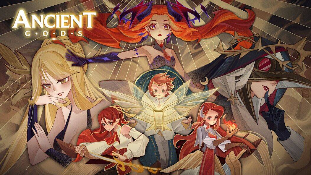 Скачать взломанную Ancient Gods: Card Battle RPG [Много монет] MOD apk на Андроид