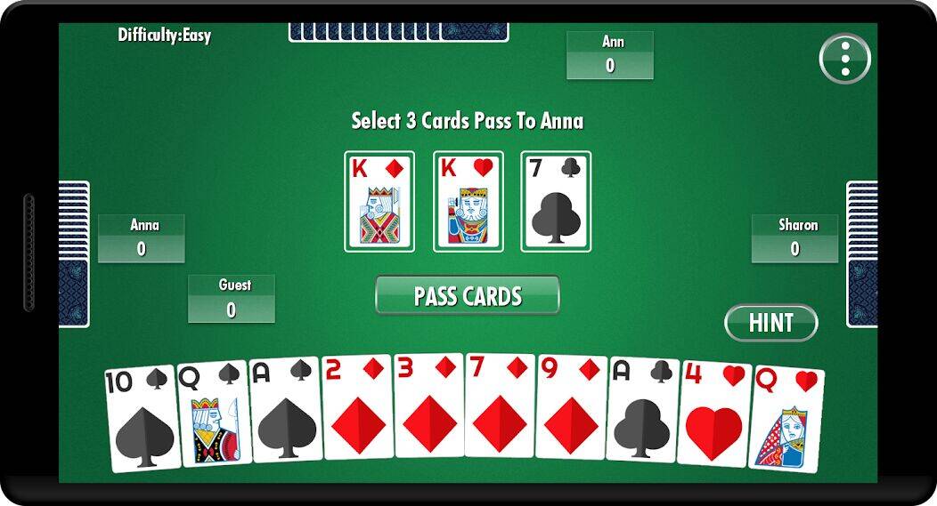 Скачать взломанную Hearts - Card Game [Много денег] MOD apk на Андроид