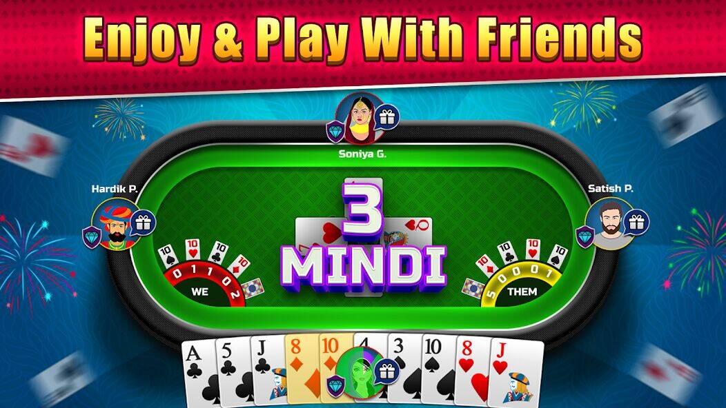 Скачать взломанную Mindi Online Card Game [Много денег] MOD apk на Андроид