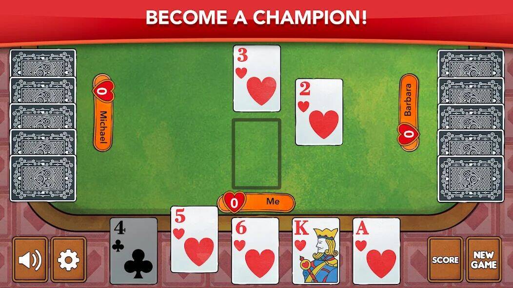 Скачать взломанную Hearts - Card Game Classic [Бесплатные покупки] MOD apk на Андроид