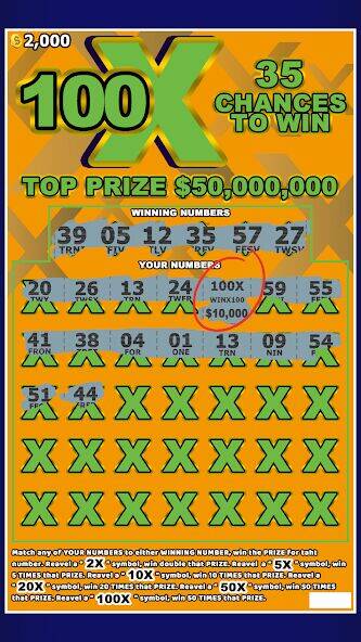 Скачать взломанную Lottery Scratchers Ticket Off [Мод меню] MOD apk на Андроид