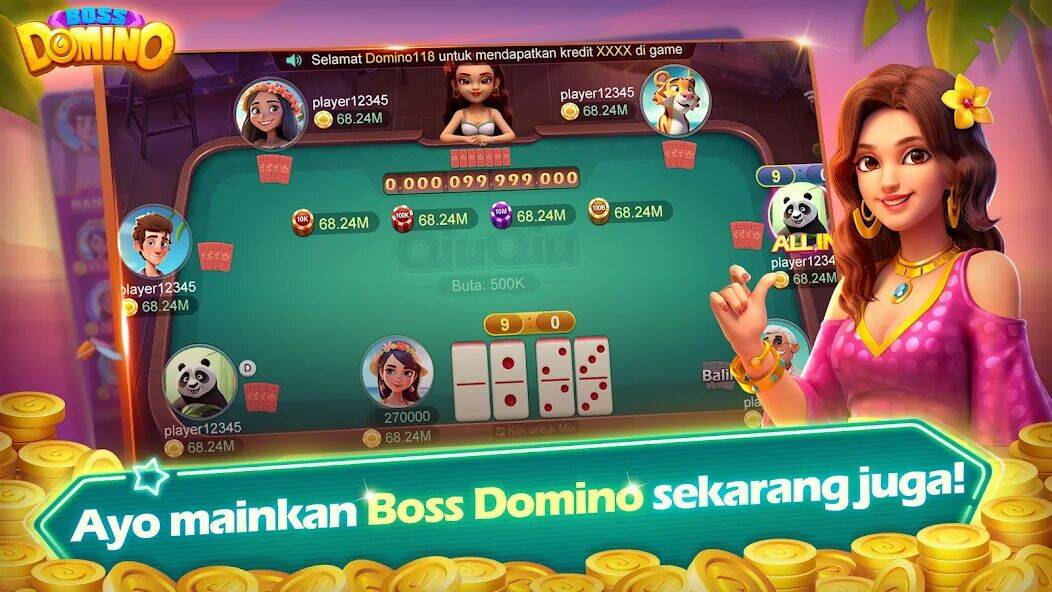 Скачать взломанную Boss Domino [Мод меню] MOD apk на Андроид