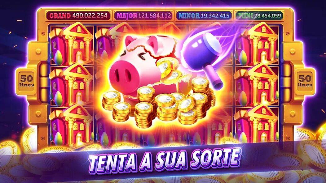 Скачать взломанную Slots Mania:Caça-níqueis [Бесплатные покупки] MOD apk на Андроид