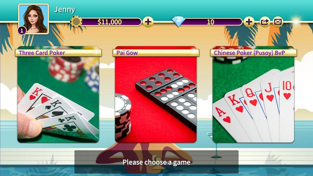 Скачать взломанную Pai Gow Online (Chinese Poker) [Много монет] MOD apk на Андроид