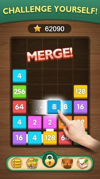 Скачать взломанную Merge Puzzle-Number Games [Много монет] MOD apk на Андроид