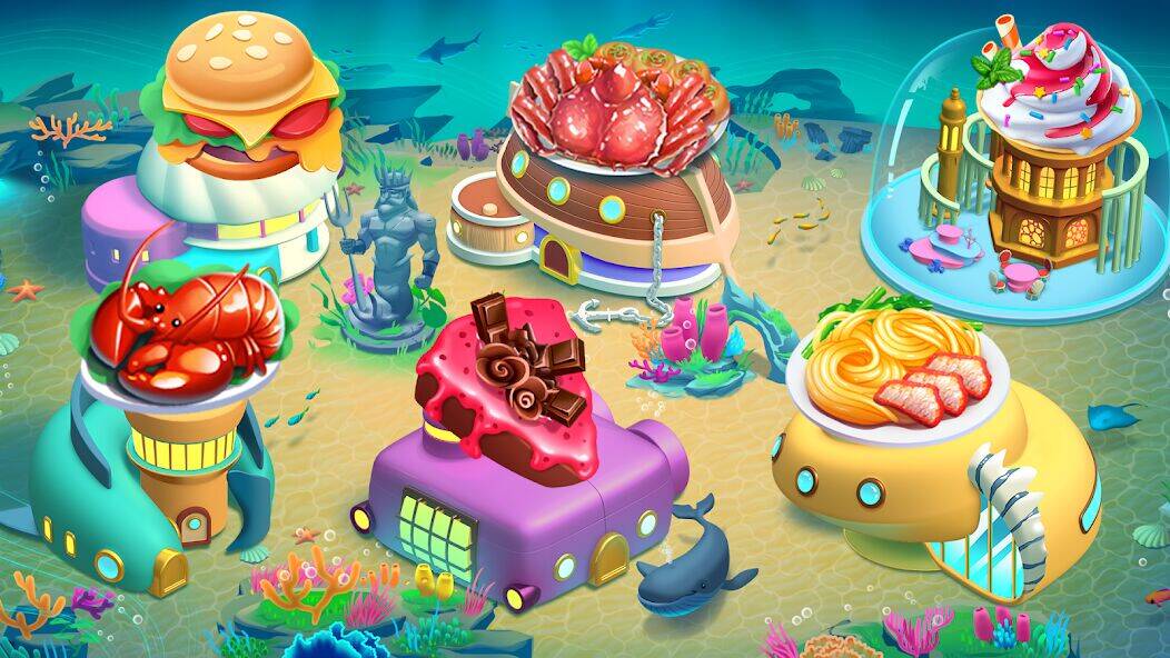 Скачать взломанную Cooking Aquarium - A Star Chef [Мод меню] MOD apk на Андроид