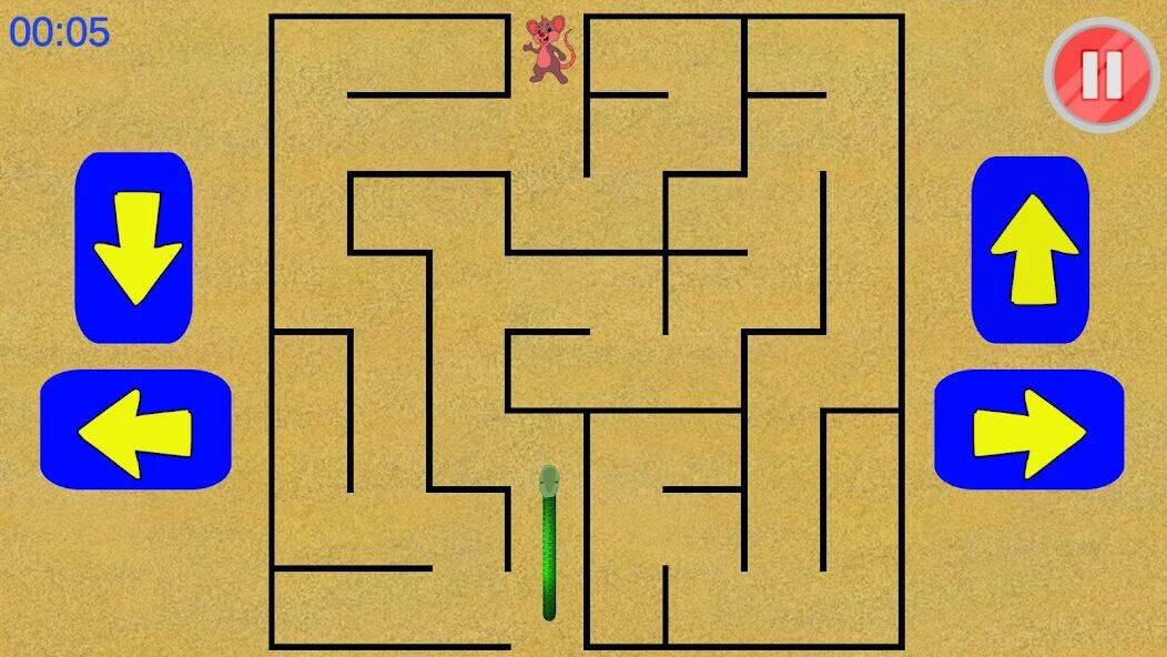 Скачать взломанную Snake Maze game [Много денег] MOD apk на Андроид