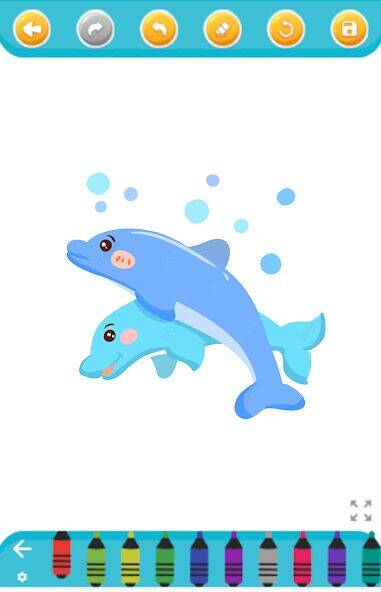 Скачать взломанную dolphin coloring game [Бесплатные покупки] MOD apk на Андроид