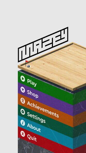 Скачать взломанную Mazey - Wooden Tilt Maze Game [Бесплатные покупки] MOD apk на Андроид
